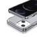 iPhone 14 Shockproof Terminator Style Transparent Protective Case  - Grey