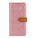 iPhone 14 European Floral Embossed Copper Buckle Horizontal Flip PU Leather Phone Case  - Pink