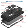 iPhone 14 Sliding Camera Cover Design TPU + PC Protective Phone Case  - Black+Black