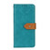 iPhone 14 European Floral Embossed Copper Buckle Horizontal Flip PU Leather Phone Case  - Blue