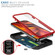 iPhone 14 Sliding Camera Cover Design TPU + PC Protective Phone Case  - Red+Black