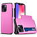 iPhone 14 Shockproof Armor Protective Phone Case with Slide Card Slot  - Pink