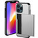 iPhone 14 Shockproof Armor Protective Phone Case with Slide Card Slot  - Silver