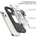 iPhone 14 Magnetic Armor TPU + PC Ring Holder Phone Case  - Silver