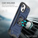 iPhone 14 Magnetic Armor TPU + PC Ring Holder Phone Case  - Blue