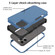 iPhone 14 Commuter Shockproof TPU + PC Phone Case  - Royal Blue+Black