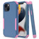 iPhone 14 Commuter Shockproof TPU + PC Phone Case  - Royal Blue+Pink