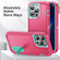 iPhone 14 3 in 1 Rugged Holder Phone Case  - Pink + Blue