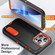 iPhone 14 3 in 1 Rugged Holder Phone Case  - Black + Orange
