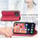 iPhone 14 Pro Max Retro Skin Feel Magnetic Flip Leather Phone Case - Red