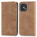 iPhone 14 Pro Max Retro Skin Feel Magnetic Flip Leather Phone Case - Brown