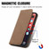 iPhone 14 Pro Max Retro Skin Feel Magnetic Flip Leather Phone Case - Brown