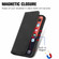 iPhone 14 Pro Max Retro Skin Feel Magnetic Flip Leather Phone Case - Black