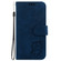 iPhone 14 Pro Max Little Tiger Embossed Leather Phone Case - Dark Blue