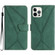 iPhone 14 Pro Max Stitching Embossed Leather Phone Case - Green