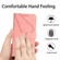 iPhone 14 Pro Max Stitching Embossed Leather Phone Case - Pink