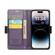 iPhone 14 Pro Max CaseMe 023 Butterfly Buckle Litchi Texture RFID Anti-theft Leather Phone Case - Pearly Purple