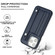 iPhone 14 Pro Max Shockproof Leather Phone Case with Wrist Strap - Blue