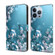 iPhone 14 Pro Max Crystal 3D Shockproof Protective Leather Phone Case - Plum Flower