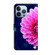 iPhone 14 Pro Max Crystal 3D Shockproof Protective Leather Phone Case - Pink Petals