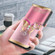 iPhone 14 Pro Max Crystal 3D Shockproof Protective Leather Phone Case - Pink Bottom Butterfly