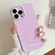 iPhone 14 Pro Max Painted Pattern PC Phone Case - Pink