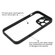 iPhone 14 Pro Max Frosted TPU + Transparent PC Phone Case - Black