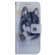 iPhone 14 Pro Max Coloured Drawing Flip Leather Phone Case - White Wolf