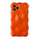 iPhone 14 Pro Max Wave Bubbles TPU Phone Case - Pearlescent Orange