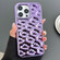 iPhone 14 Pro Max Cloud Texture Electroplated TPU Phone Case - Purple