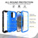 iPhone 14 Pro Max Two-color Ring Holder Phone Case - Black + Blue