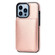 iPhone 14 Pro Max Shockproof PU + TPU Phone Case - Rose Gold