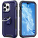 iPhone 14 Pro Max 3 in 1 Ring Holder Phone Case  - Navy Blue