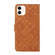 iPhone 14 Pro Max Ethnic Style Embossed Pattern Leather Phone Case  - Brown