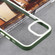 iPhone 14 Pro Max Two-color Shield TPU + PC Phone Case  - Dark Green