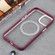 iPhone 14 Pro Max Two-color Shield MagSafe TPU + PC Phone Case  - Wine Red