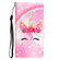 iPhone 14 Pro Max Colored Drawing Leather Phone Case  - Unicorn