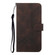 iPhone 14 Pro Max Cubic Skin Feel Flip Leather Phone Case - Brown