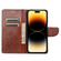 iPhone 14 Pro Max Butterfly Flower Pattern Flip Leather Phone Case  - Brown