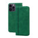 iPhone 14 Pro Max Frosted Business Magnetic Horizontal Flip PU Phone Case - Green