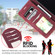 iPhone 14 Pro Max Skin Feel Anti-theft Brush Horizontal Flip Leather Phone Case - Red