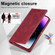 iPhone 14 Pro Max LC.IMEEKE RFID Anti-theft Leather Phone Case - Red