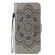 iPhone 14 Pro Max Sun Mandala Embossing Leather Phone Case - Grey