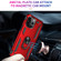 iPhone 14 Pro Max Shockproof TPU + PC Ring Holder Phone Case  - Red