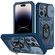 iPhone 14 Pro Max Sliding Camera Cover Design TPU + PC Protective Phone Case  - Blue+Blue