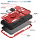 iPhone 14 Pro Max Sliding Camera Cover Design TPU + PC Protective Phone Case  - Red+Black