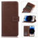 iPhone 14 Pro Max Litchi Texture Horizontal Flip Leather Phone Case  - Brown