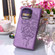 iPhone 14 Pro Max Embossed Butterfly Leather Phone Case  - Light Purple