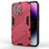 iPhone 14 Pro Max Punk Armor 2 in 1 PC + TPU Phone Case  - Light Red