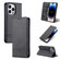 iPhone 14 Pro Max AZNS Magnetic Calf Texture Flip Leather Phone Case  - Black